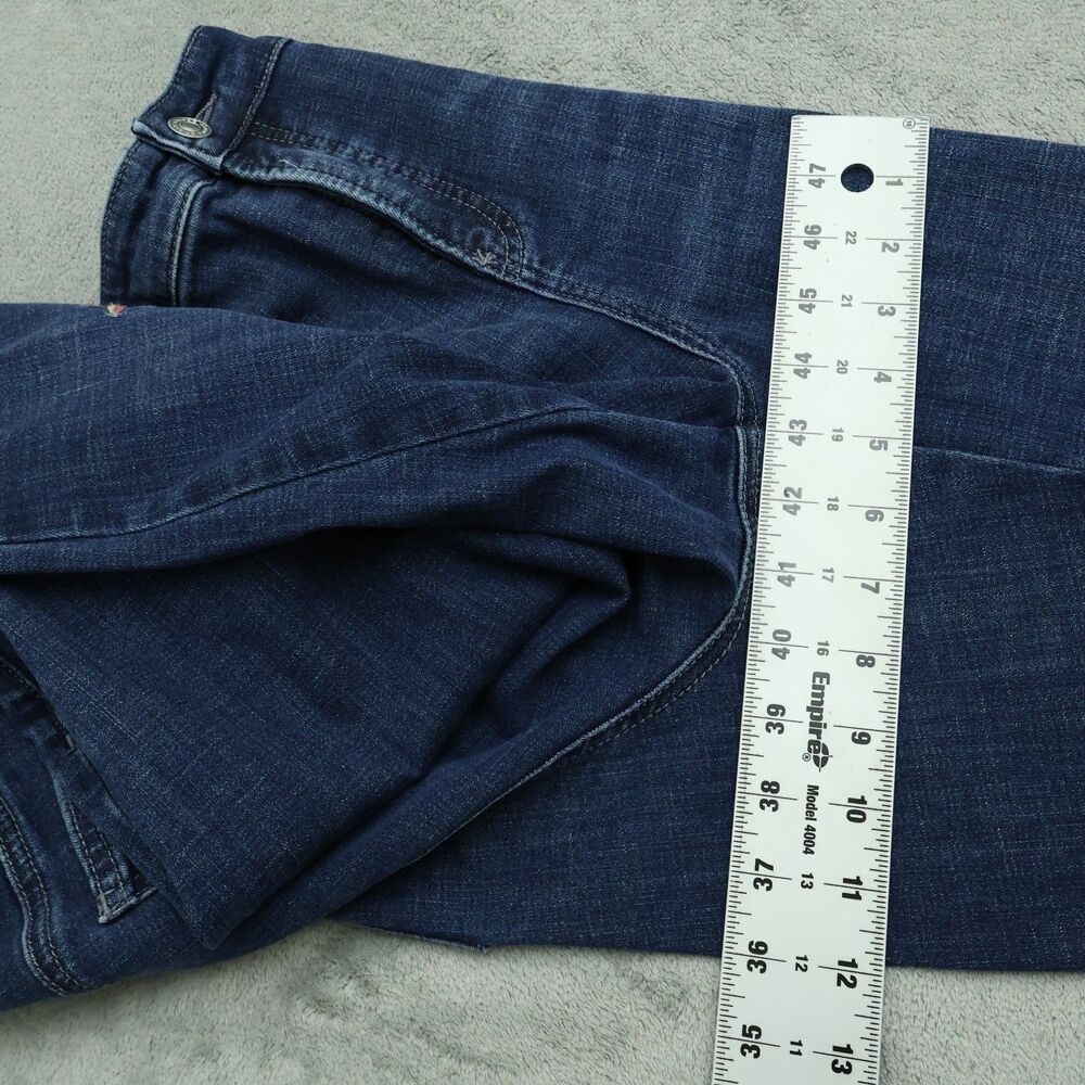 Chico's Jeans Women's 2R US-12 High-Rise Girlfriend Slim Leg Ankle 27" Inseam - Picture 6 of 16